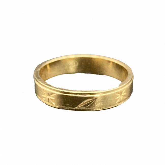 Arg Plana Bisel  Estrella Hoja Oro Ama Muestra